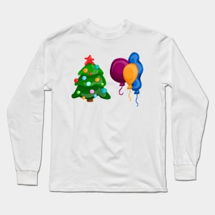 Christmas icons Long Sleeve T-Shirt